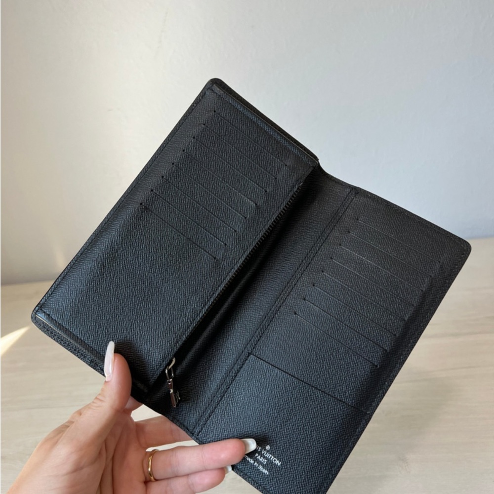 Louis Vuitton Split Monogram Eclipse Brazza wallet black - Picture 6 of 6